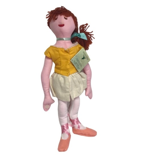 Vtg 1997 Rich Frog DEGAS BALLERINA 15" Cloth Rag Doll Plush Redhead Rare HTF - Picture 1 of 8